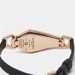 Pre Owned Chaumet Mother Of Pearl Diamond 18K Rose Gold Satin Josephine Women's Wristwatch 18 mm