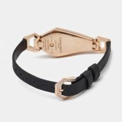 Pre Owned Chaumet Mother Of Pearl Diamond 18K Rose Gold Satin Josephine Women's Wristwatch 18 mm