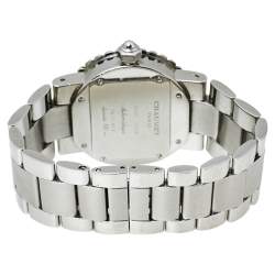 Chaumet Beige Stainless Steel Diamonds Class One 628 Women's Wristwatch 36MM