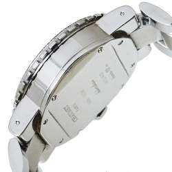 Chaumet Beige Stainless Steel Diamonds Class One 628 Women's Wristwatch 36MM