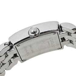 Chaumet Cream Stainless Steel Diamonds Khesis Quartz Women's Wristwatch 21 mm