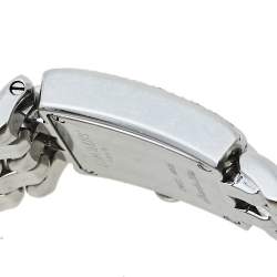 Chaumet Cream Stainless Steel Diamonds Khesis Quartz Women's Wristwatch 21 mm