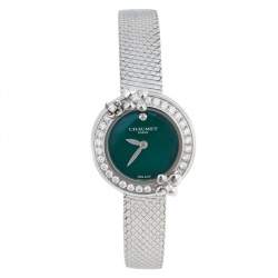 Chaumet Green Stainless Steel Diamond Hortensia Eden W83880-001 Women's Wristwatch 22 mm  