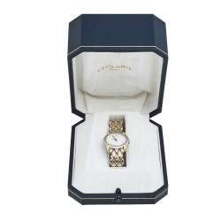 Chaumet White 18K Yellow Gold Stainless Steel Women's Wristwatch 25 mm