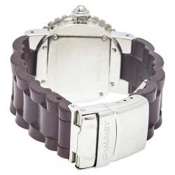Chaumet Purple Stainless Steel Rubber Class One Ref.622 Women's Wristwatch 33 mm