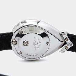 Pre Owned Chaumet Pave 18k White Gold Diamond Satin Joséphine Aigrette W85167-001M Women's Wristwatch 27.30 x 20.20mm