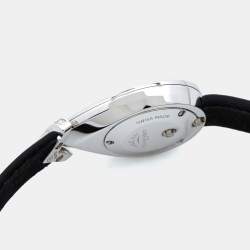 Pre Owned Chaumet Pave 18k White Gold Diamond Satin Joséphine Aigrette W85167-001M Women's Wristwatch 27.30 x 20.20mm