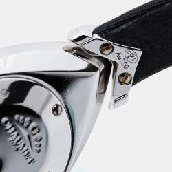 Pre Owned Chaumet Pave 18k White Gold Diamond Satin Joséphine Aigrette W85167-001M Women's Wristwatch 27.30 x 20.20mm