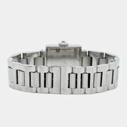 Pre Owned Chaumet White Stainless Steel Women's Wristwatch 21 mm