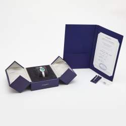 Pre Owned Chaumet Green Stainless Steel Diamond Hortensia Eden W83880-001 Women's Wristwatch 22 mm  