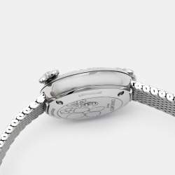 Pre Owned Chaumet Green Stainless Steel Diamond Hortensia Eden W83880-001 Women's Wristwatch 22 mm  