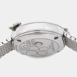 Chaumet White Stainless Steel Diamond Hortensia W20611-20W Women's Wristwatch 22.40 mm