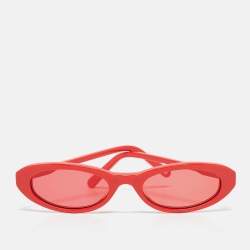 Chimi X Joel Ighe Red Mini Oval Sunglasses