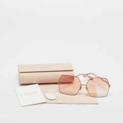 مملوكة مسبقًا Chloé Peach Gradient CH0054S Noore Oversized Sunglasses