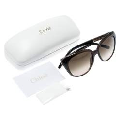Chloe Greenish Brown/Greenish Brown Gradient CE648S Butterfly Sunglasses