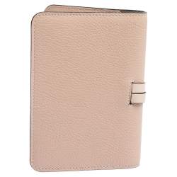 Pre Owned Chloe Peach Leather Passport Holder