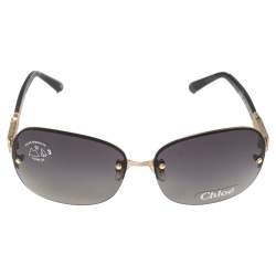 Chloe Black/Gold CL 2215 Gradient Rimless Sunglasses