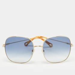 Pre Owned Chloe Blue CE17S Oversized Sunglasses