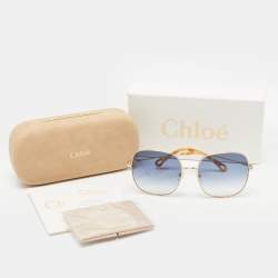 Pre Owned Chloe Blue CE17S Oversized Sunglasses