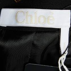 Chloe Black Wool Blend Front Open  Jacket M