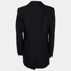 Chloe Black Wool Blend Front Open  Jacket M