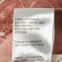 مملوكة مسبقًا Chloe Powder Pink Lace Full Sleeve Shirt S