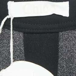 Chloé Black Crepe Wide Leg Pants M