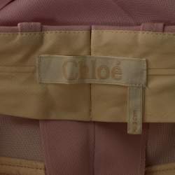 Chloé Sweet Lilac Wool Straight Leg Trousers S