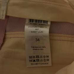 Chloé Sweet Lilac Wool Straight Leg Trousers S