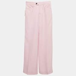 Chloé Sweet Lilac Wool Straight Leg Trousers S