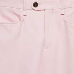 Chloé Sweet Lilac Wool Straight Leg Trousers S