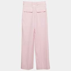 Chloé Sweet Lilac Wool Straight Leg Trousers S