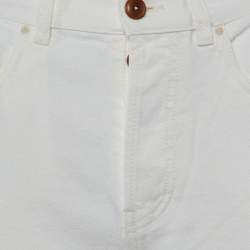 Pre Owned Chloé White Denim Straight Fit jeans S/Waist 27"