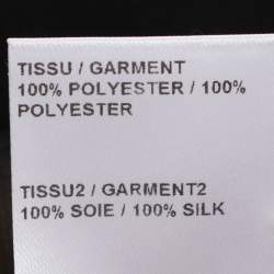 Pre Owned Chloe Black SIlk Pleated Midi Skirts M