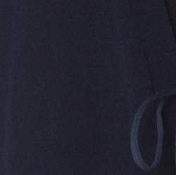 Pre Owned Chloe Navy Blue Cashmere Front Tie Sleeveless Vest M 