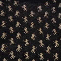 مملوكة مسبقًا بلوفر كلوي رقبة مرتفعة تريكو انتارسيا لوريكس أسود مقاس وسط (ميديوم)