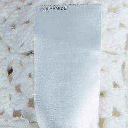 Pre Owned Chloe White Crochet Knit Skirt M