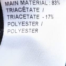 Pre Owned Chloe Black Satin Crepe Draped Tie Detail Midi Dress S