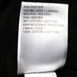 Pre Owned Chloé Black Leather & Nubuck Paneled Cropped Biker Pants S