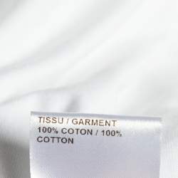 مملوكة مسبقًا Chloe White Wardrobe White Cotton Knit Oversized Top S