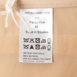 Chloe Pansy Pink Jacquard Peplum Mini Skirt M