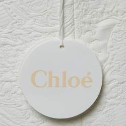 Chloe Iconic Milk Jacquard Gathered Mini Skirt M