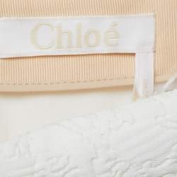 Chloe Iconic Milk Jacquard Gathered Mini Skirt M