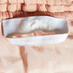 Chloe Pink Silk Chiffon Maxi Skirt S