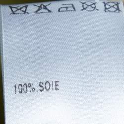 Pre Owned Chloé Green Satin Silk Embellished Detail Cami Top L