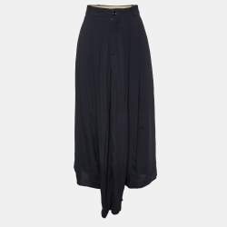 Chloe Black Crepe Flared Trousers S