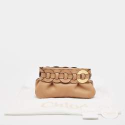 Chloe Beige Leather Leather Darryl Clutch