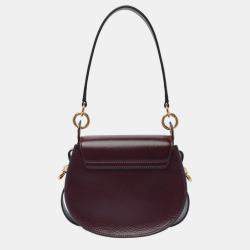 Chloe Purple Leather Small Tess Crossbody Bag