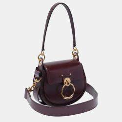 Chloe Purple Leather Small Tess Crossbody Bag