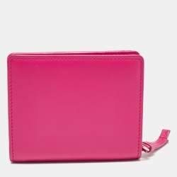 Chloé Fuchsia Leather Sense Compact Wallet